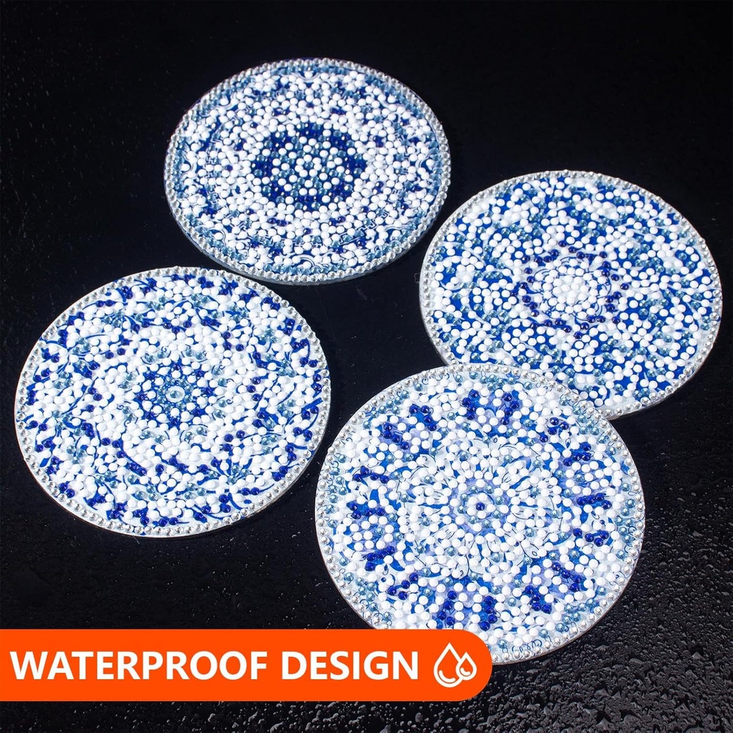 Purilite Select Cat Diamond Art Coasters Kit