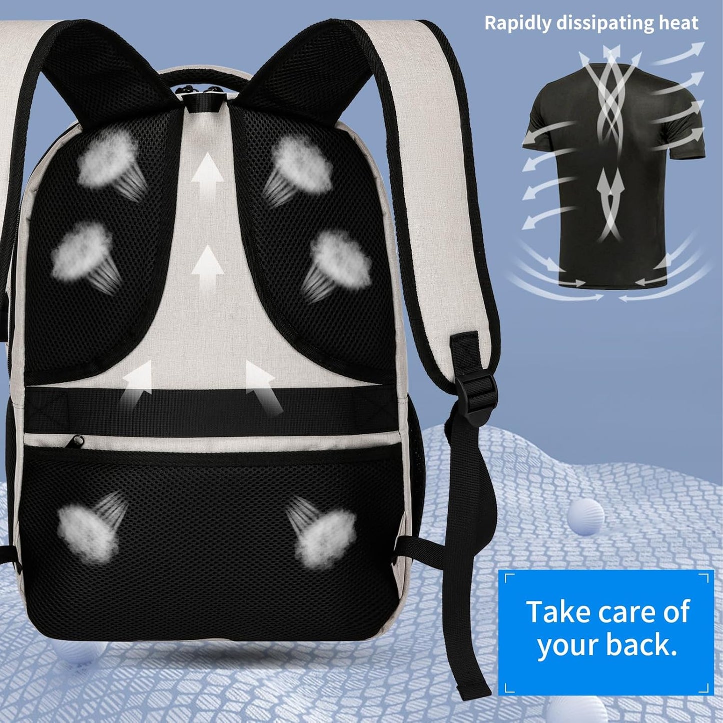 School backpack for Teen Boys, Backpack for Men,15.6 inch Laptop Backpack with USB Charging Port, Large Computer Bookbag with Compartments, Ergonomic Straps, Black