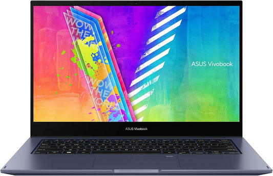 Asus VivoBook Go 14 Flip Thin and Light 2-in-1 Laptop, 14” HD Touch Display, Intel Celeron, 4GB RAM, 128GB eMMC, Windows 11 Home in S Mode + Microsoft 365 Personal 1-Year, J1401KA-AS01-CA - PuriLite