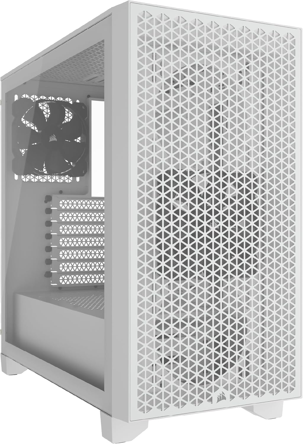 CORSAIR 3000D Airflow Mid-Tower PC Case – 2X SP120 Elite Fans – Four-Slot GPU Support – Fits up to 8X 120mm Fans – High-Airflow Design – Black