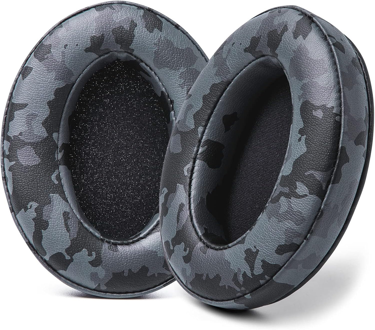 WC PadZ - The Ultimate Upgraded Earpads by Wicked Cushions - Compatible with Audio Technica, HyperX, SteelSeries Arctis & More - Extra Thick - Bigger Opening - Softer Memory Foam | (90s Black)