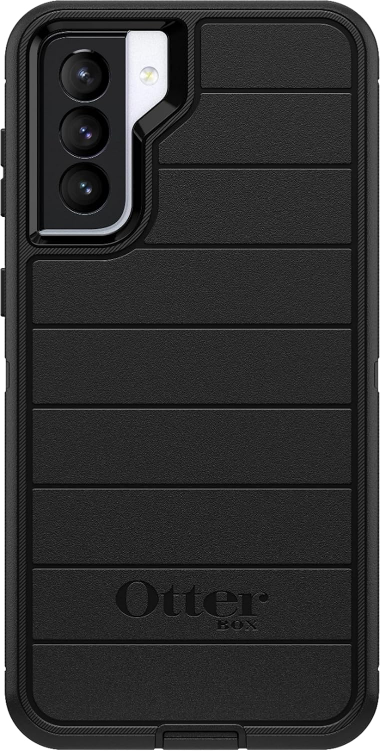 OtterBox Defender Series Rugged Case & Holster for Samsung Galaxy S21 5G (ONLY) Non-Retail Packaging - Black - with Microbial Defense