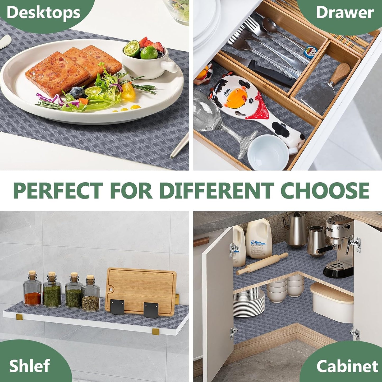 Purilite Select Multipurpose Non-Slip EVA Shelf Liners