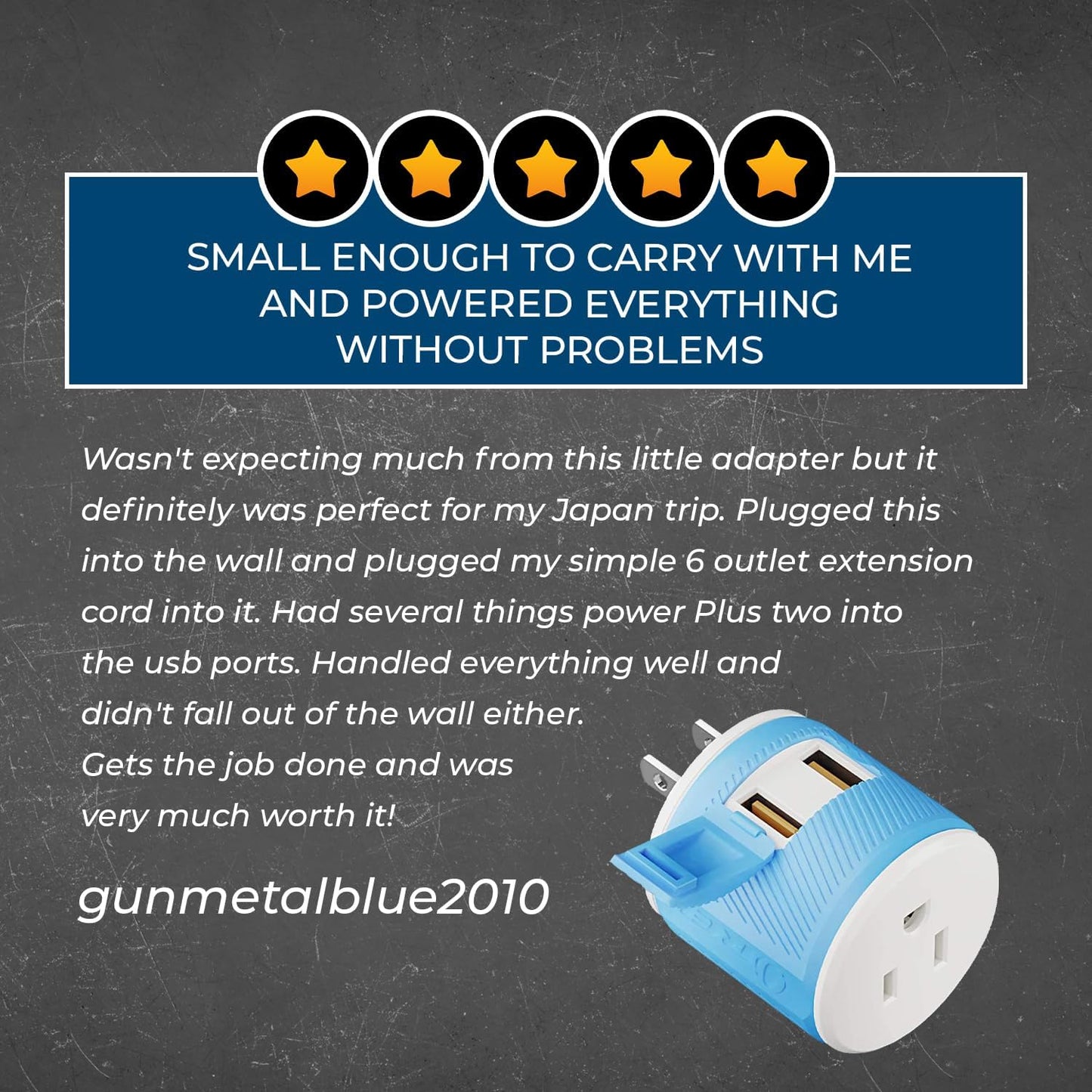 OREI South Africa, Botswana, Namibia Travel Plug Adapter with Dual USB - USA Input - Type M (U2U-10L), Will work with Cell Phones, Camera, Laptop, Tablets, iPad, iPhone