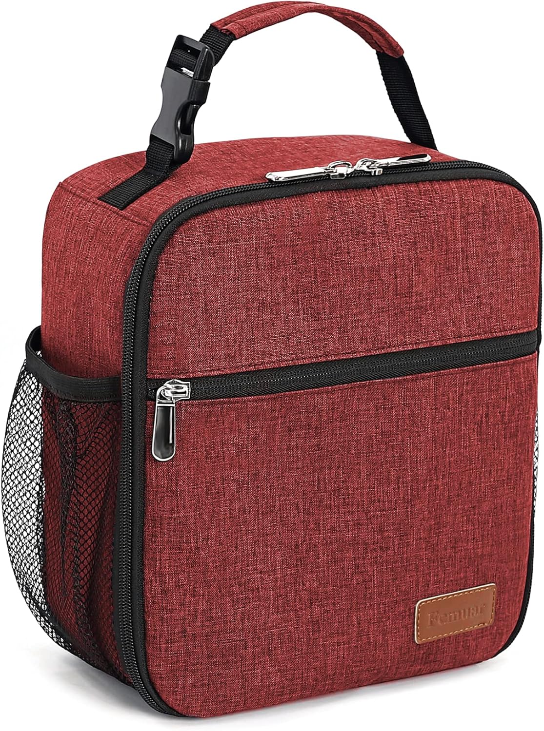 Lunch Box for Men Women Adults Small Lunch Bag for Office Work Picnic - Reusable Portable Lunchbox, Black