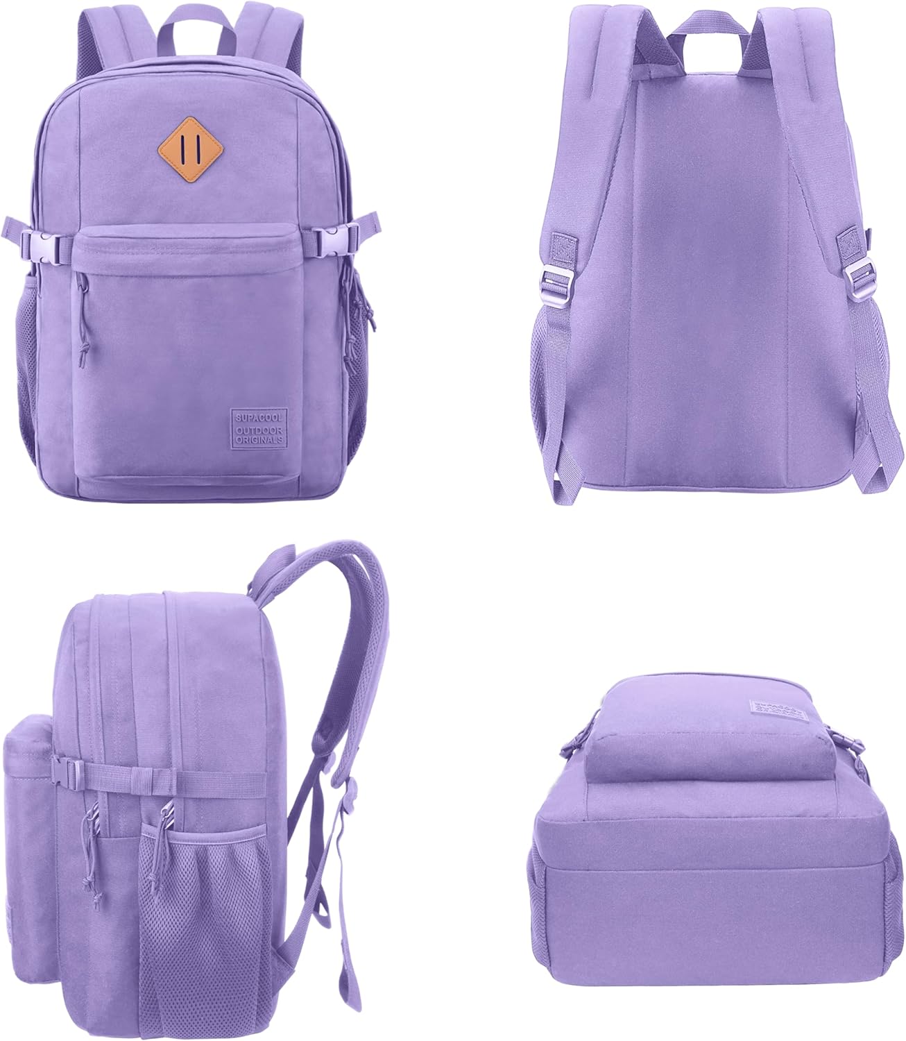 SUPACOOL Lightweight Casual Backpack for Men and Women, Large Backpack for School Boys and Girls