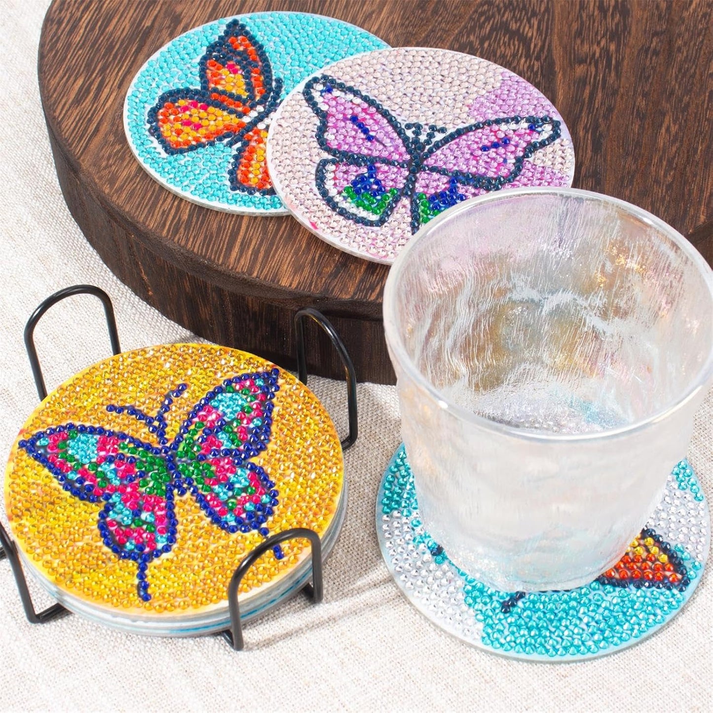 Purilite Select Cat Diamond Art Coasters Kit