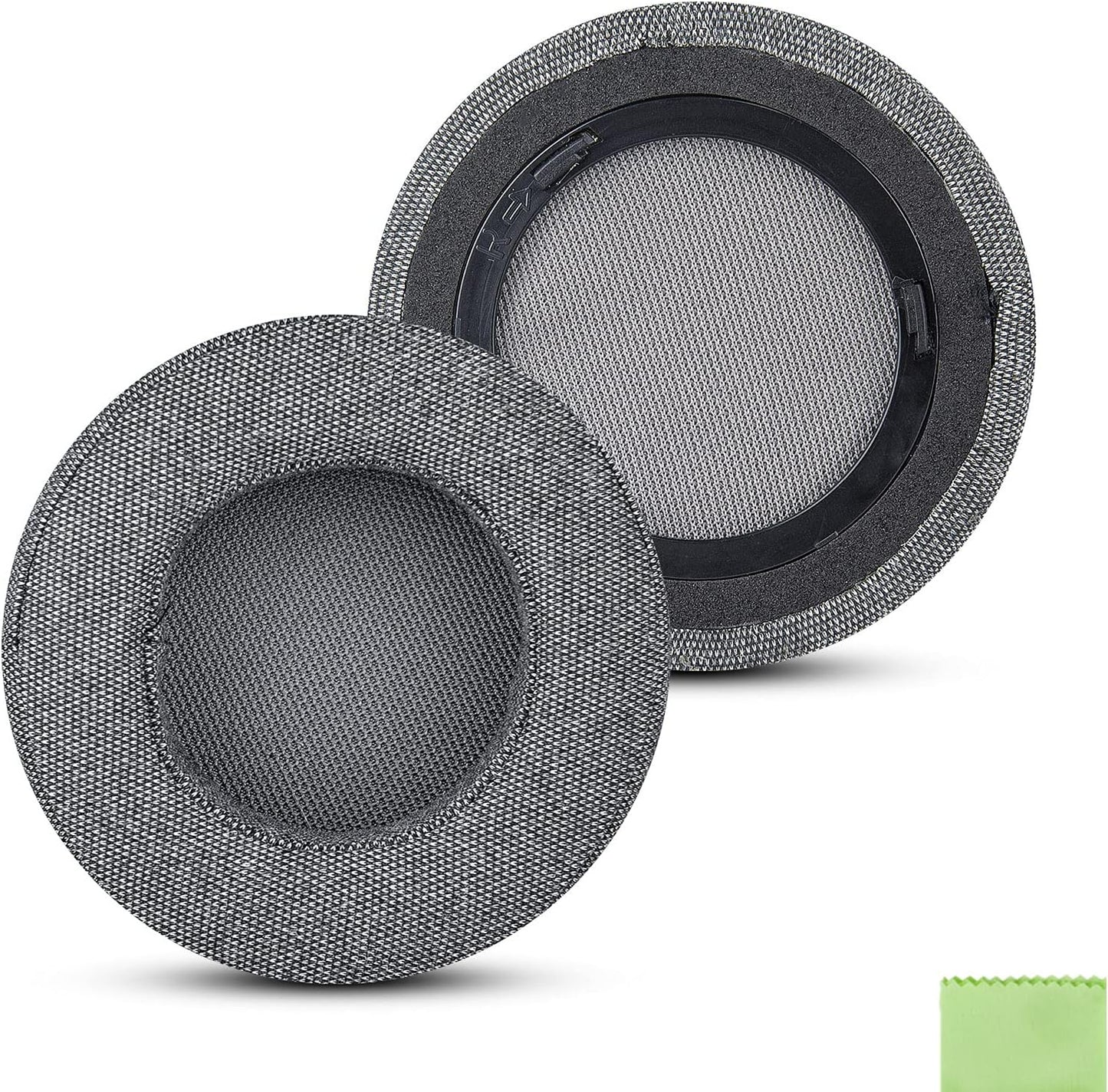 Geekria Comfort Linen Replacement Ear Pads for Corsair Virtuoso RGB/WirelessSE/WirelessXT Headphones Ear Cushions (Grey)