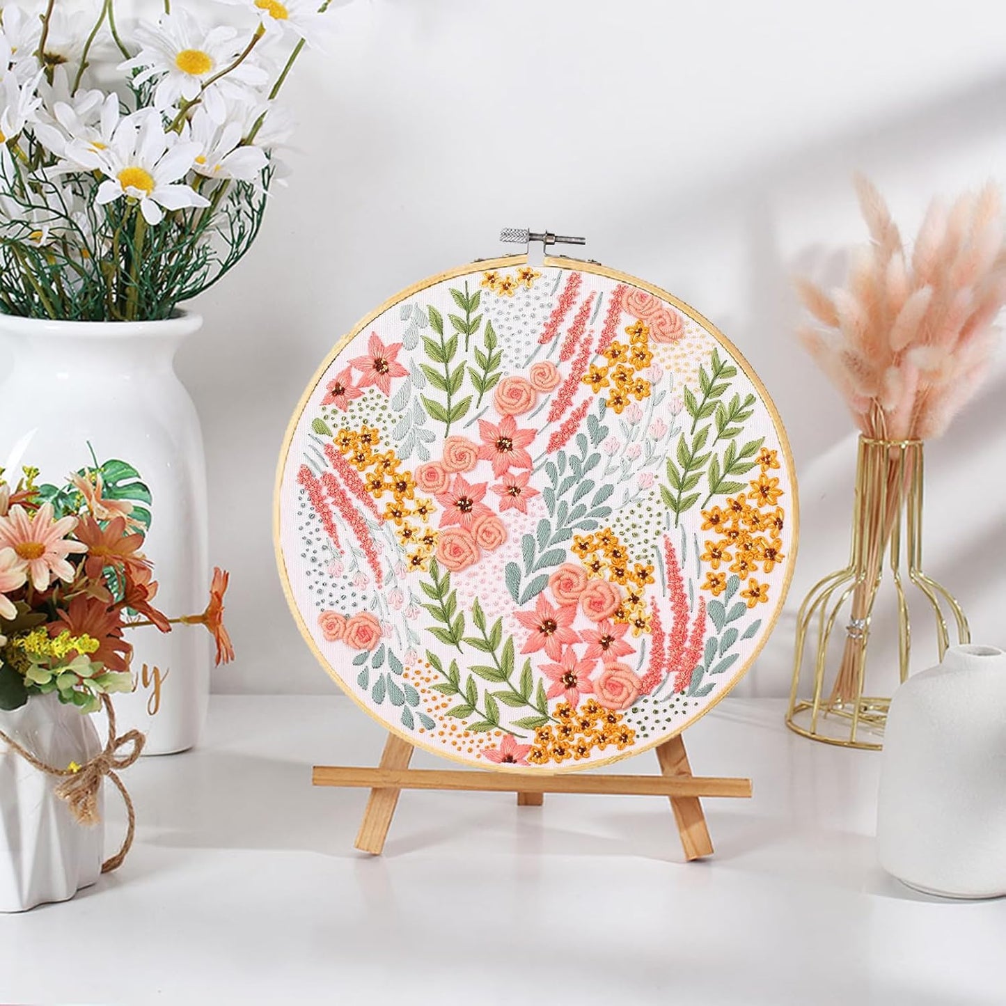 Purilite Select 3-Sets Flower Embroidery Kit