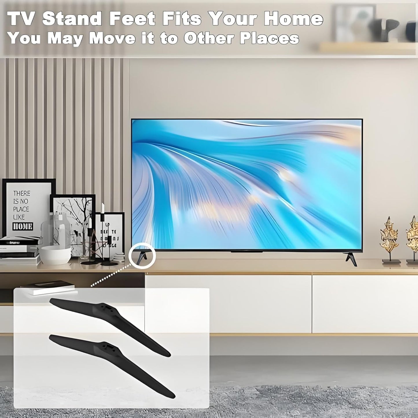 TV Stand for TCL Roku TV Stand Legs,TV Legs Replacement for Smart TV TCL 28" 32" 40" 43" 49" 50" 55" 65" 32S359 40FD5406 43S325 49S403 50S525 55S453 65S455 TV Feet (Upgrade Version)