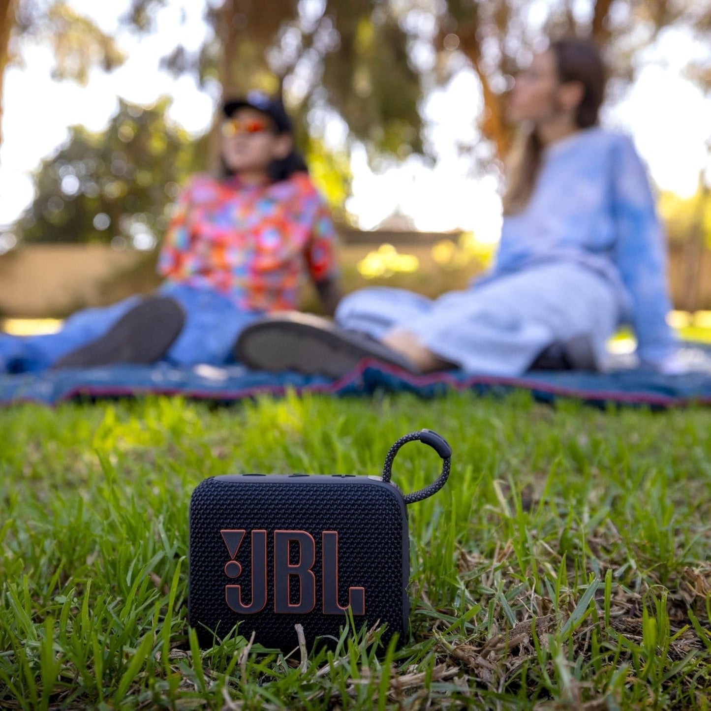 JBL Go 4 - Ultra-Portable, Waterproof and Dustproof Bluetooth Speaker, 7-Hour Built-in Battery, Made in Part with Recycled Materials (Purple)