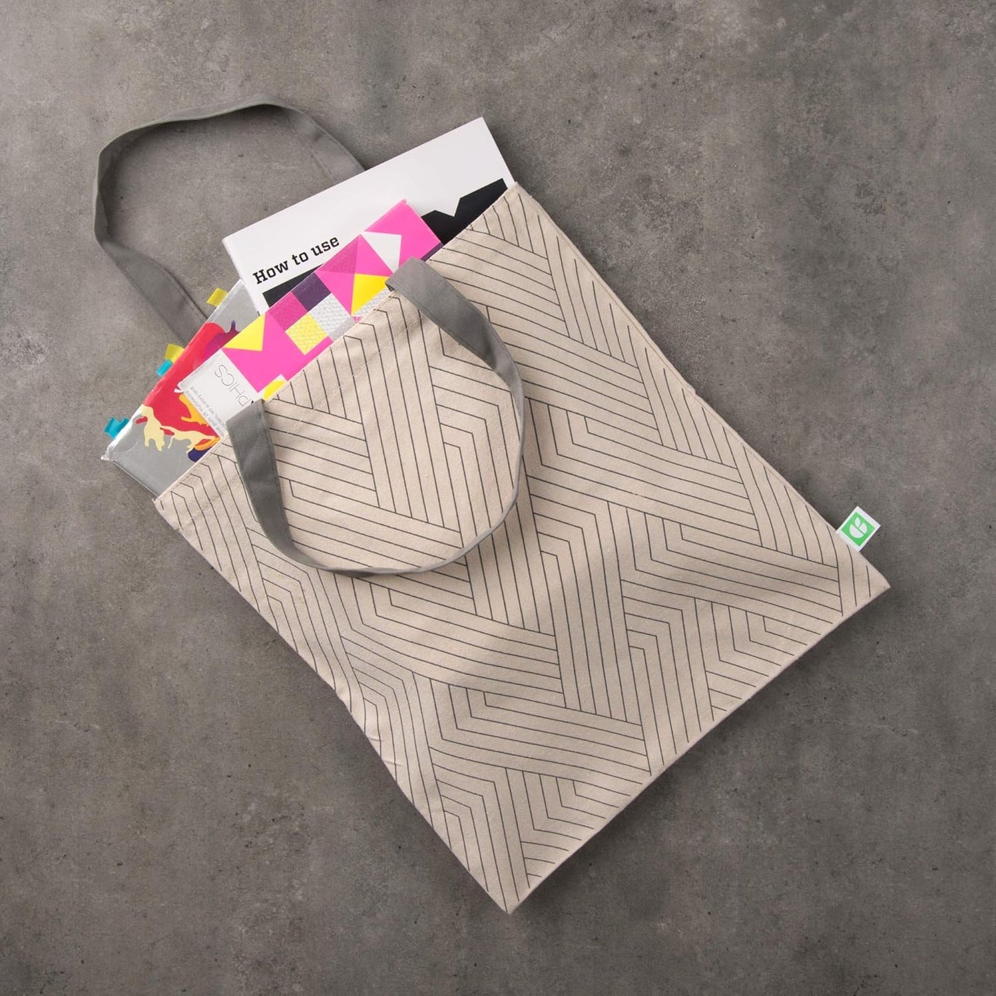 Purilite Select™ EcoSmart Reusable Canvas Tote Bag – 5 Pack