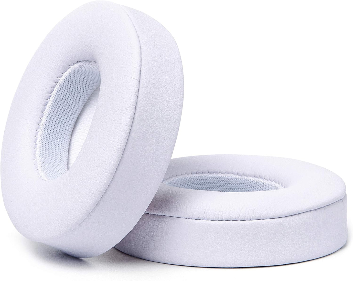 WC Extra Thick Replacement Earpads for Beats Solo 2 & 3 by Wicked Cushions - Ear Pads for Beats Solo 2 & 3 Wireless ON-Ear Headphones - Soft Leather, Luxury Memory Foam, Strong Adhesive | White