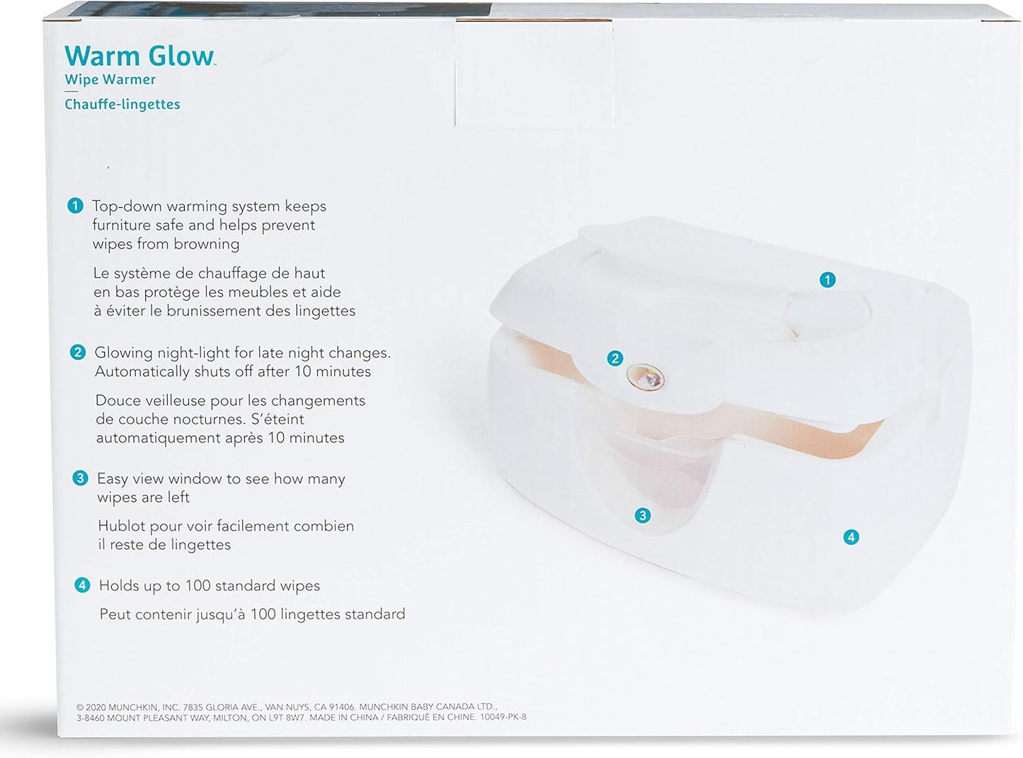 Munchkin 10049 Warm Glow Wipe Warmer