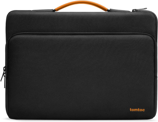 tomtoc 360 Protective Laptop Carrying Case for 16-inch New MacBook Pro M4/M3/M2/M1 Pro/Max 2024-2019, Water-Resistant Laptop Bag Sleeve with Accessory Pocket for The New Razer Blade 15 - PuriLite