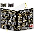 90th Birthday Card for Women & Men - Back In 1935 Newspaper - 90th Happy BIRTHDAY Card - 90th Birthday Gift for Her & Him - JUMBO Size - 90th Birthday Decorations - Best Gifts for 90-Year-Old Man or Woman 🇨🇦 - PuriLite