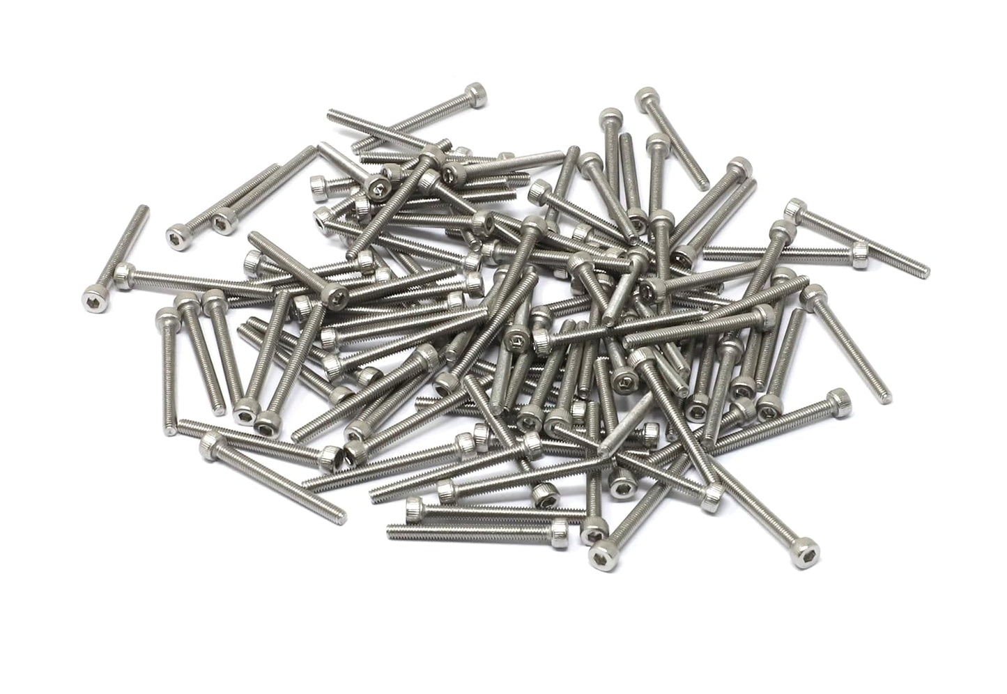 iexcell 25 Pcs M6 x 20mm Thread Pitch 1 mm Stainless Steel 304 Hex Socket Head Cap Screws Bolts Kit