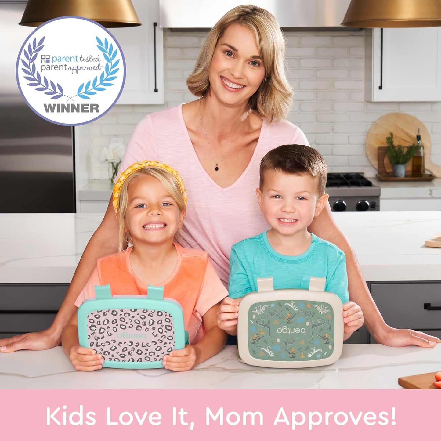 Bentgo Kids Prints Leak-Proof, 5-Compartment Bento-Style Kids Lunch Box - Ideal Portion Sizes for Ages 3-7, Durable, Drop-Proof, Dishwasher Safe, & Made with BPA-Free Materials (Green Rainbow)
