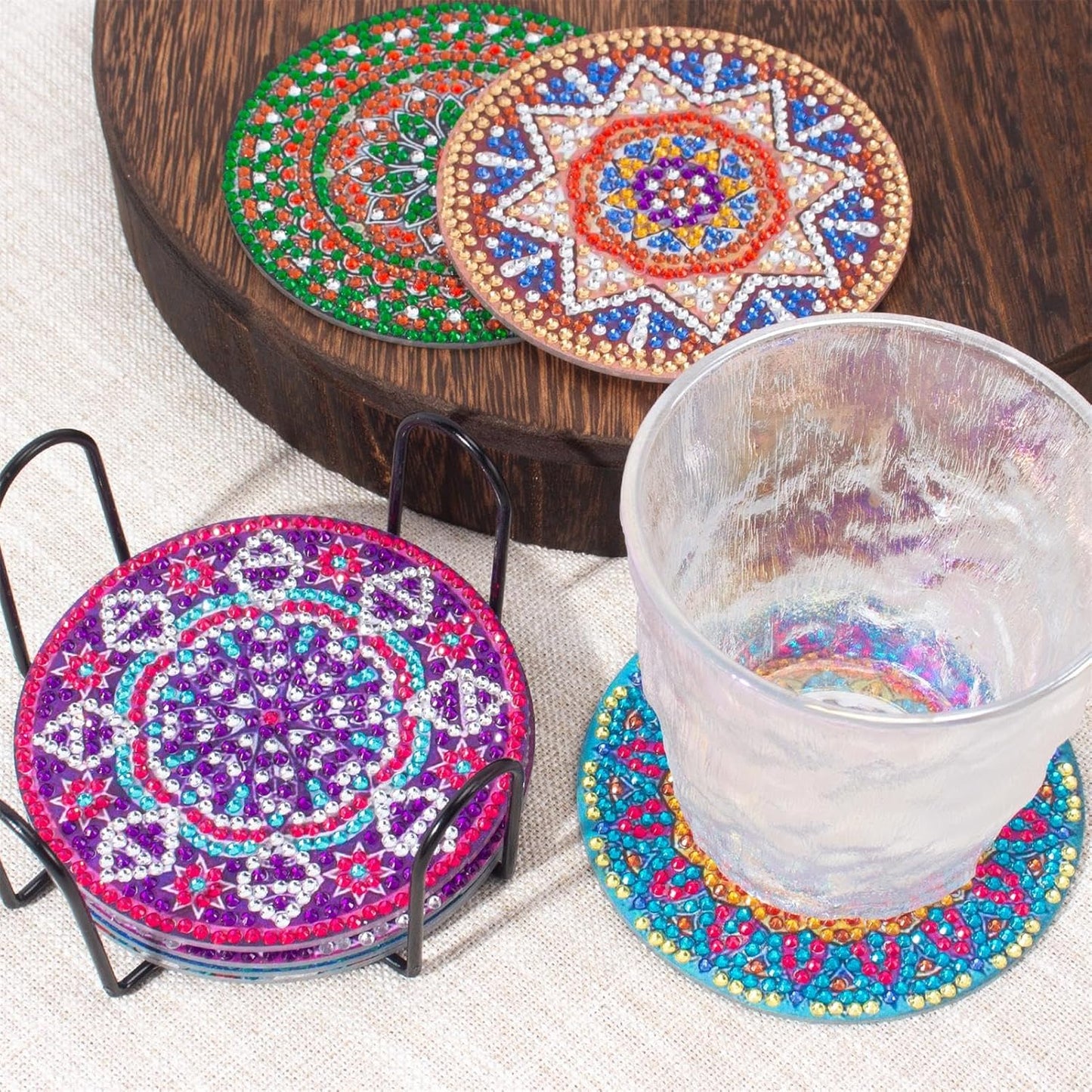 Purilite Select Cat Diamond Art Coasters Kit