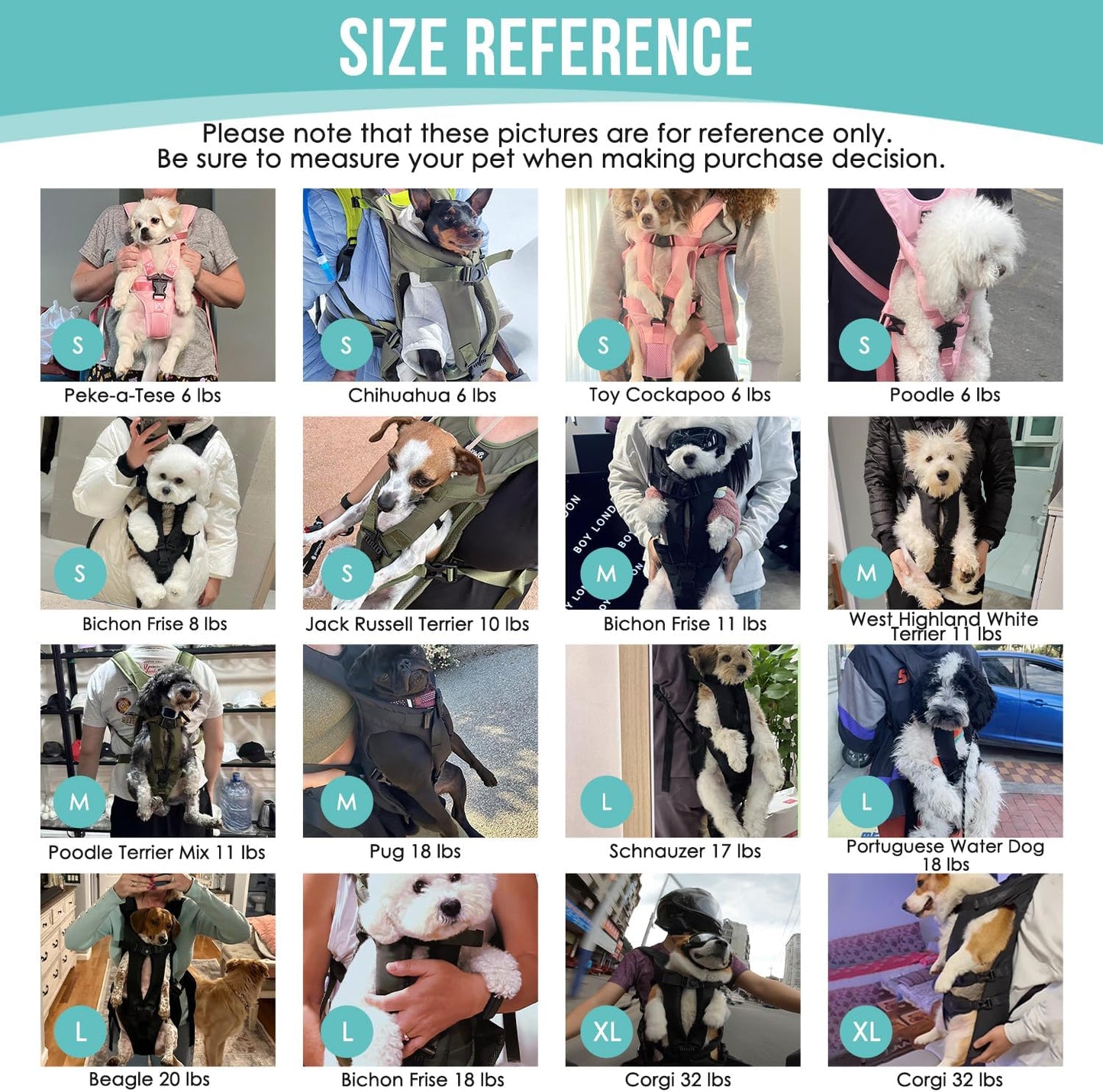 SlowTon Dog Carrier Backpack for Small Medium Dogs, Legs Out & Easy-Fit Dog Cat Puppy Front Carriers Bag for Pet Up to 35lbs, Adjustable Breathable Pet Backpack for Traveling Camping Hiking