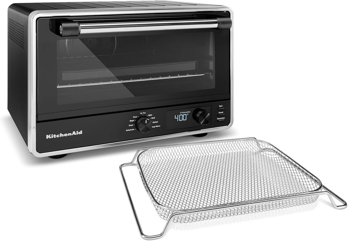 KitchenAid Digital Air Fryer Countertop Oven, KCO124BM, Black Matte