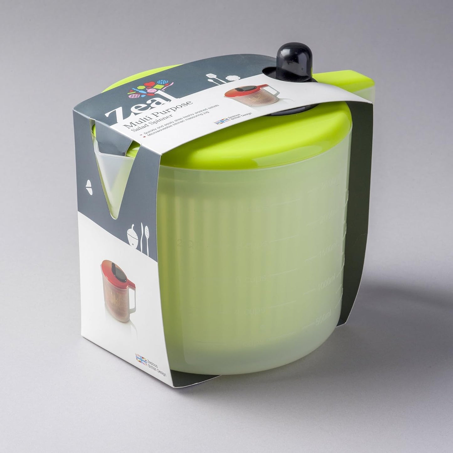 Zeal J259G Salad Spinner, Green