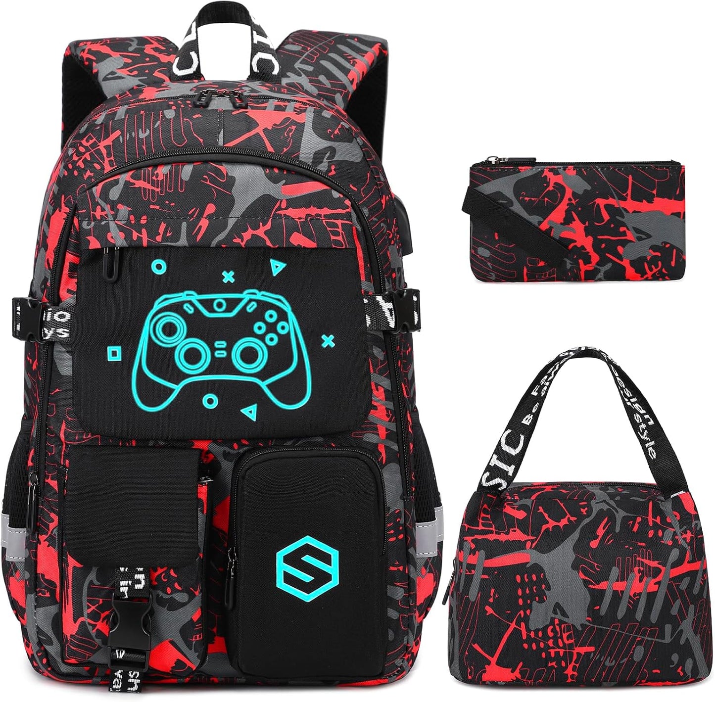 Scothen Cool Luminous School Backpacks for Boys