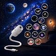 2-in-1 HD Galaxy 5D Holographic Night Light Projector,360°USB Plug and Play