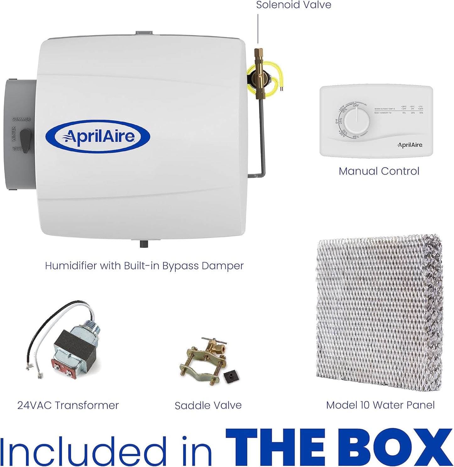 Aprilaire 600M Whole-House Humidifier with Manual Control