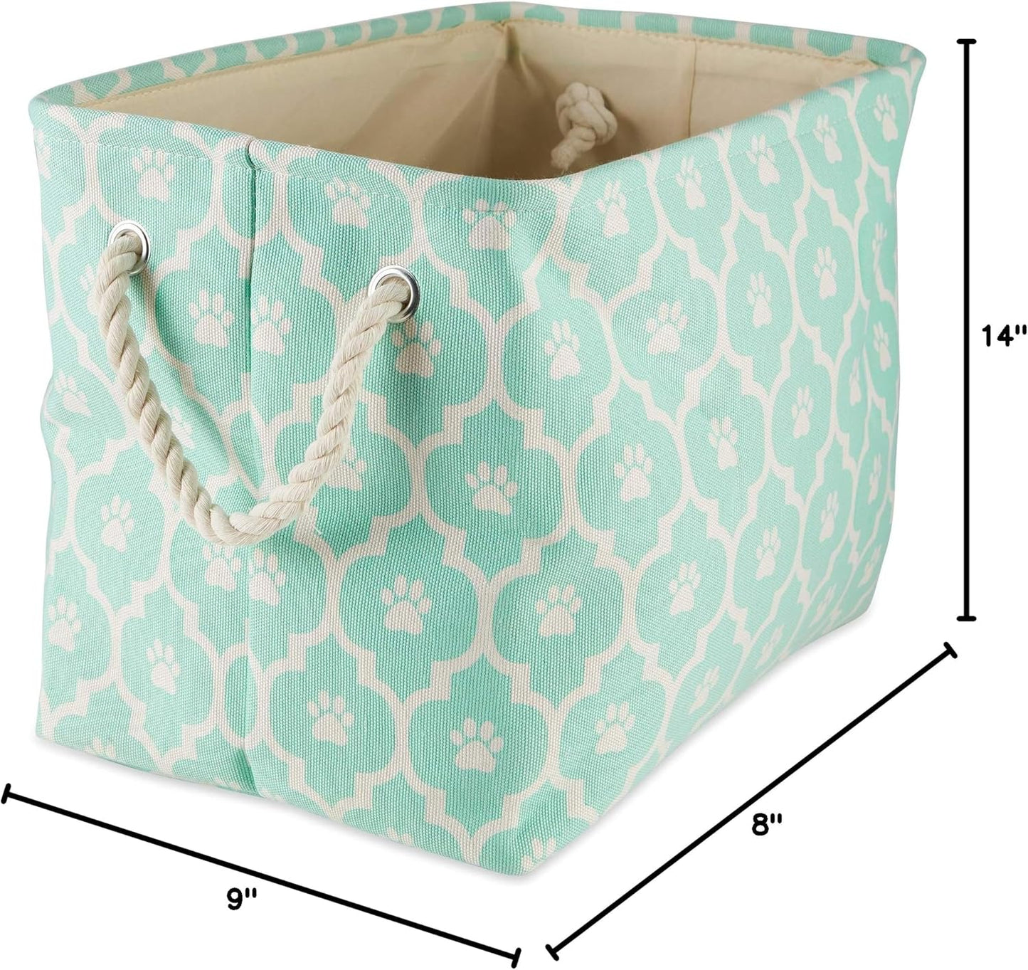 DII Bone Dry RoundSmall Pet Toy and Accessory Storage Bin, 12"(Dia) x9(H), Collapsible Organizer Storage Basket for Home Decor, Pet Toy, Blankets, Leashes and Food-Gray Stripes