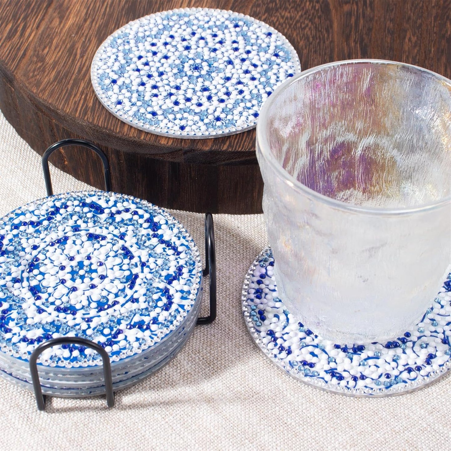 Purilite Select Cat Diamond Art Coasters Kit