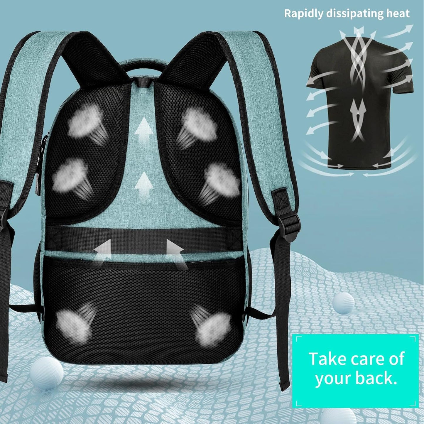 School backpack for Teen Boys, Backpack for Men,15.6 inch Laptop Backpack with USB Charging Port, Large Computer Bookbag with Compartments, Ergonomic Straps, Black