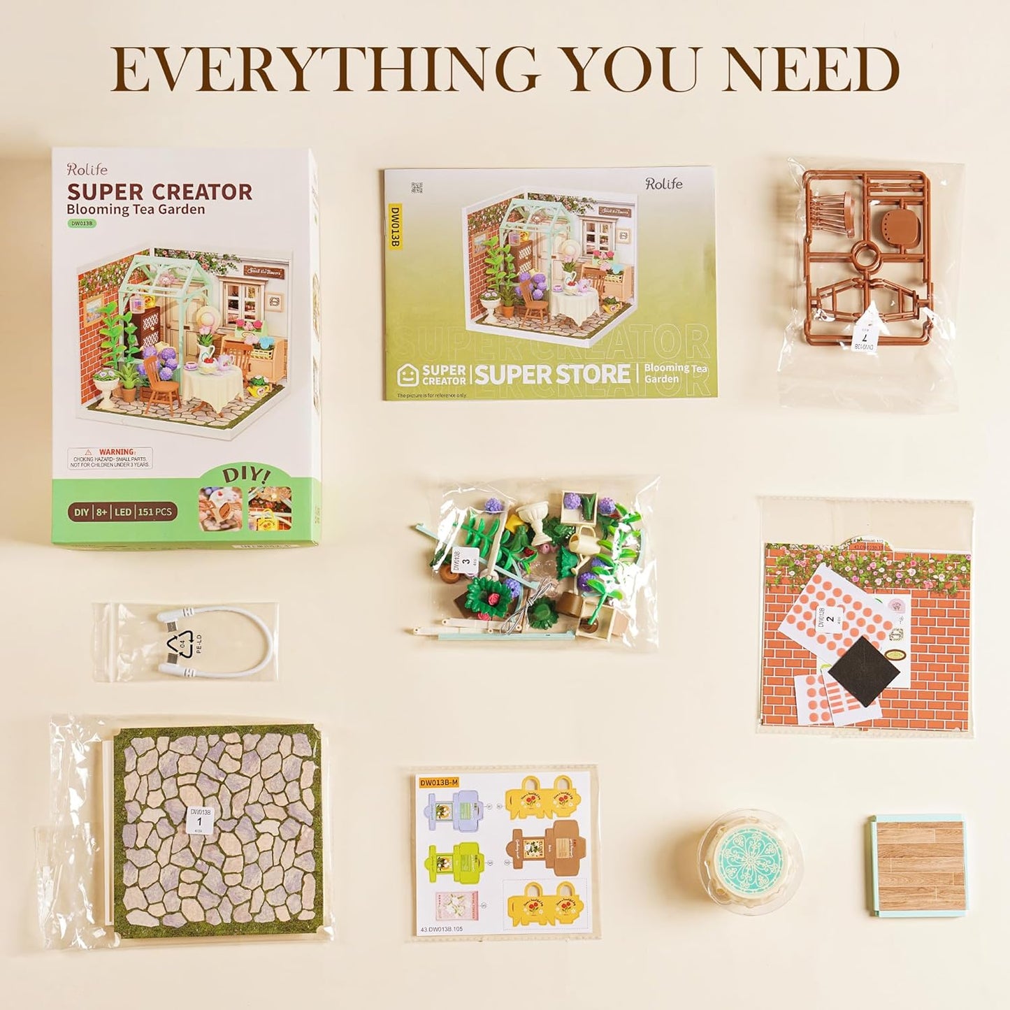 Purilite Select Super Creator DIY Plastic Miniature House