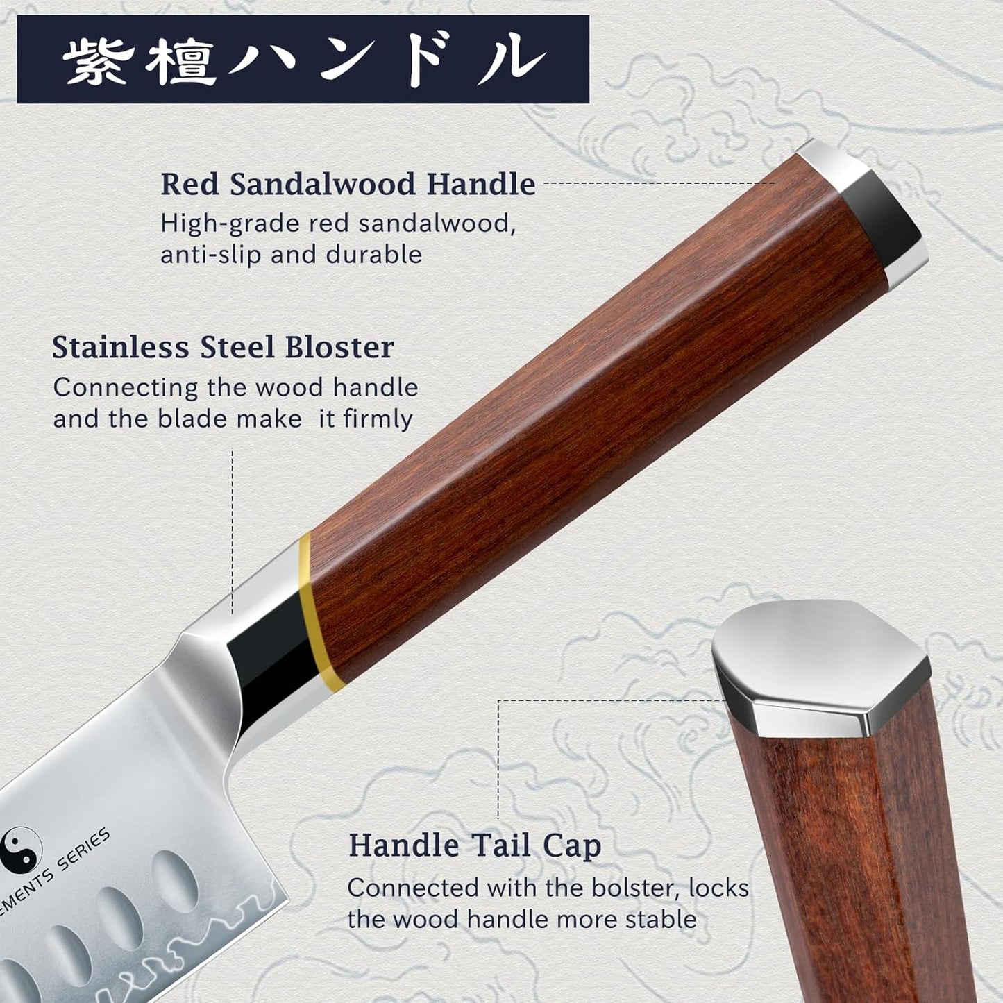 HOSHANHO Fillet Knife 7 Inch, Professional Japanese Super Steel Boning Knife for Meat Chicken Cutting, Japanese Fish Fillet Knife with Ergonomic Red Sandal Wooden Handle