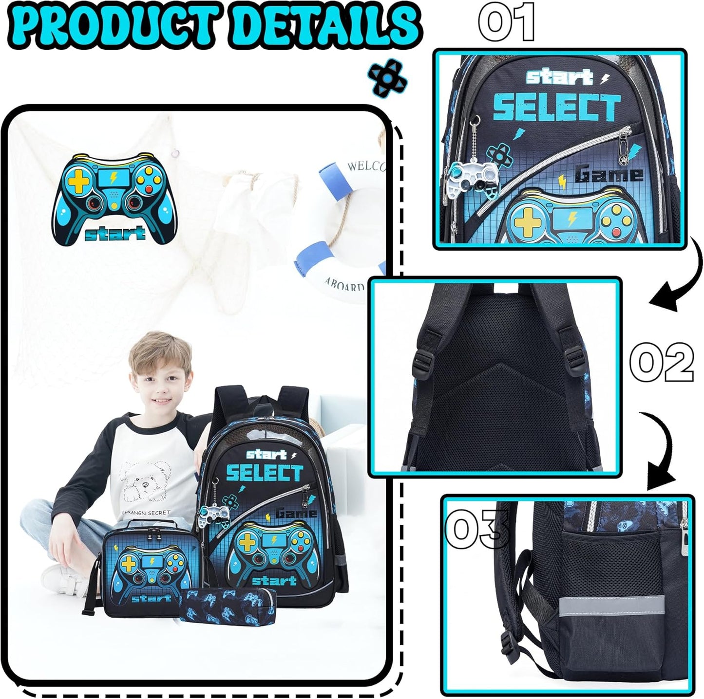 Cute Backpack for Girls School Backpacks with Lunch Box for Elementary