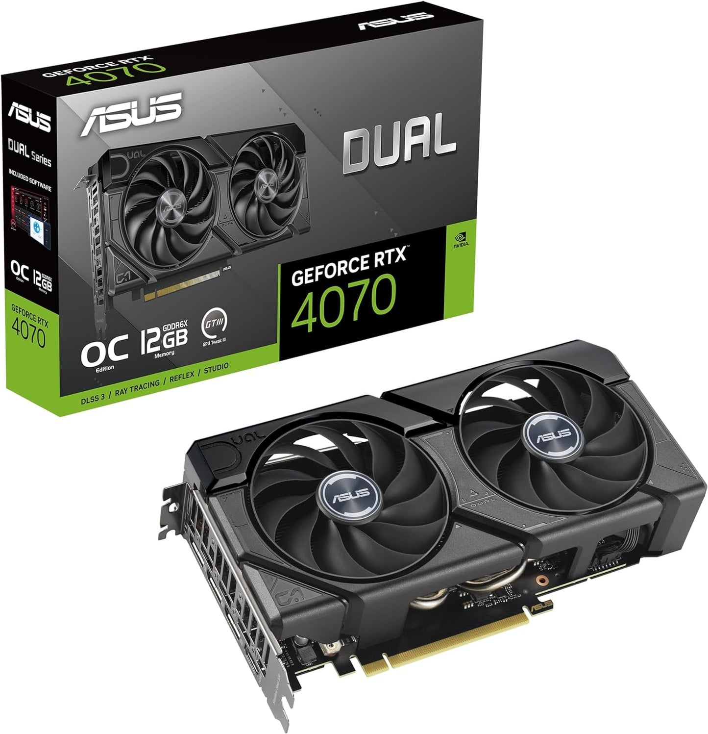 The SFF-Ready ASUS Prime GeForce RTX™ 5070 12GB GDDR7 Graphics Card (PCIe® 5.0, 12GB GDDR7, HDMI®/DP 2.1, 2.5-Slot, Axial-tech Fans, Dual BIOS)