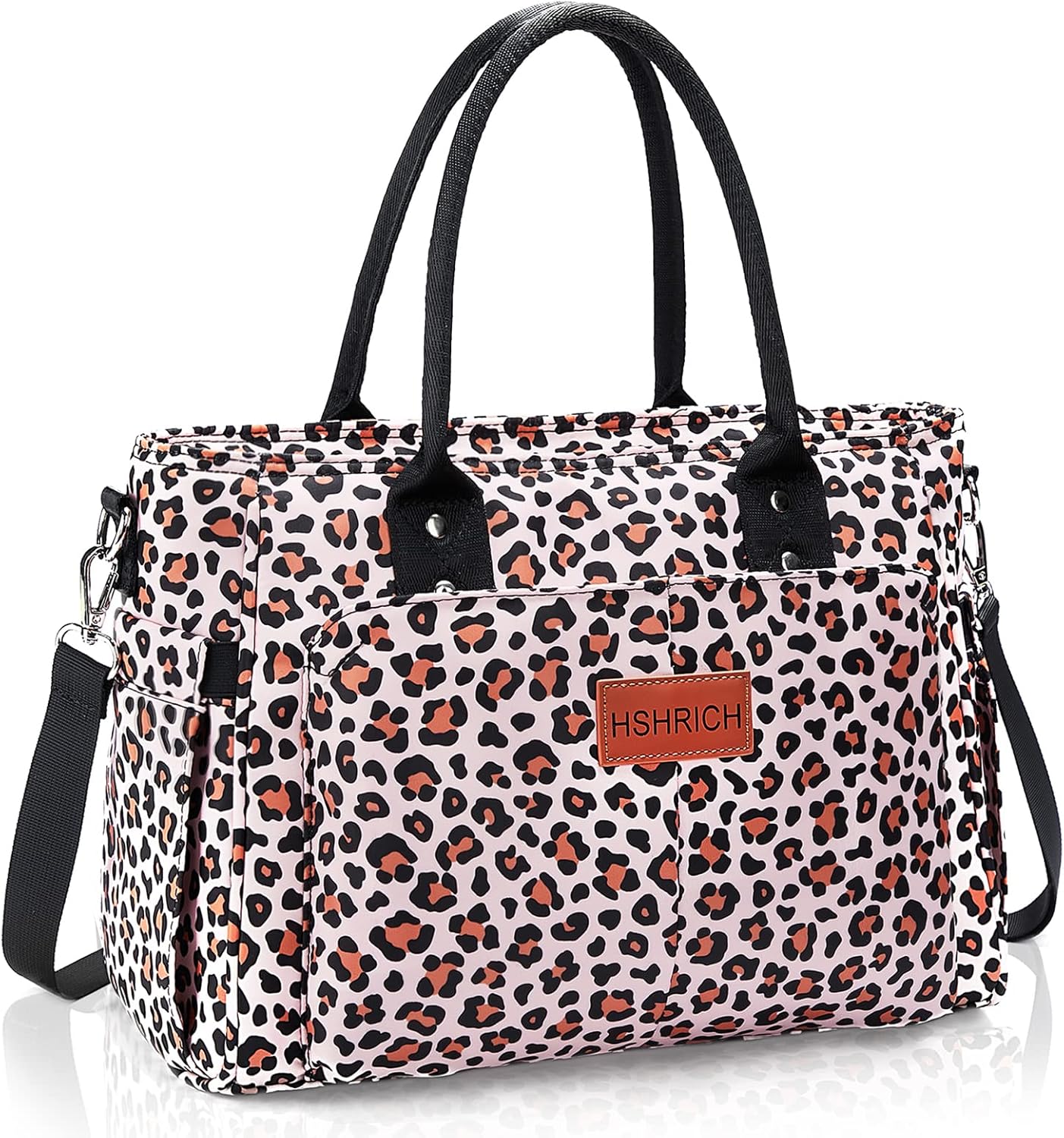 Lunch Bag for Women, Insulated Lunch Box for Work, Large Leakproof Cooler Purse with Side Pockets & Removable Shoulder Strap Women's Lunch Tote Bag for Picnic Work Beach Cute Lunch Bags (Heart)