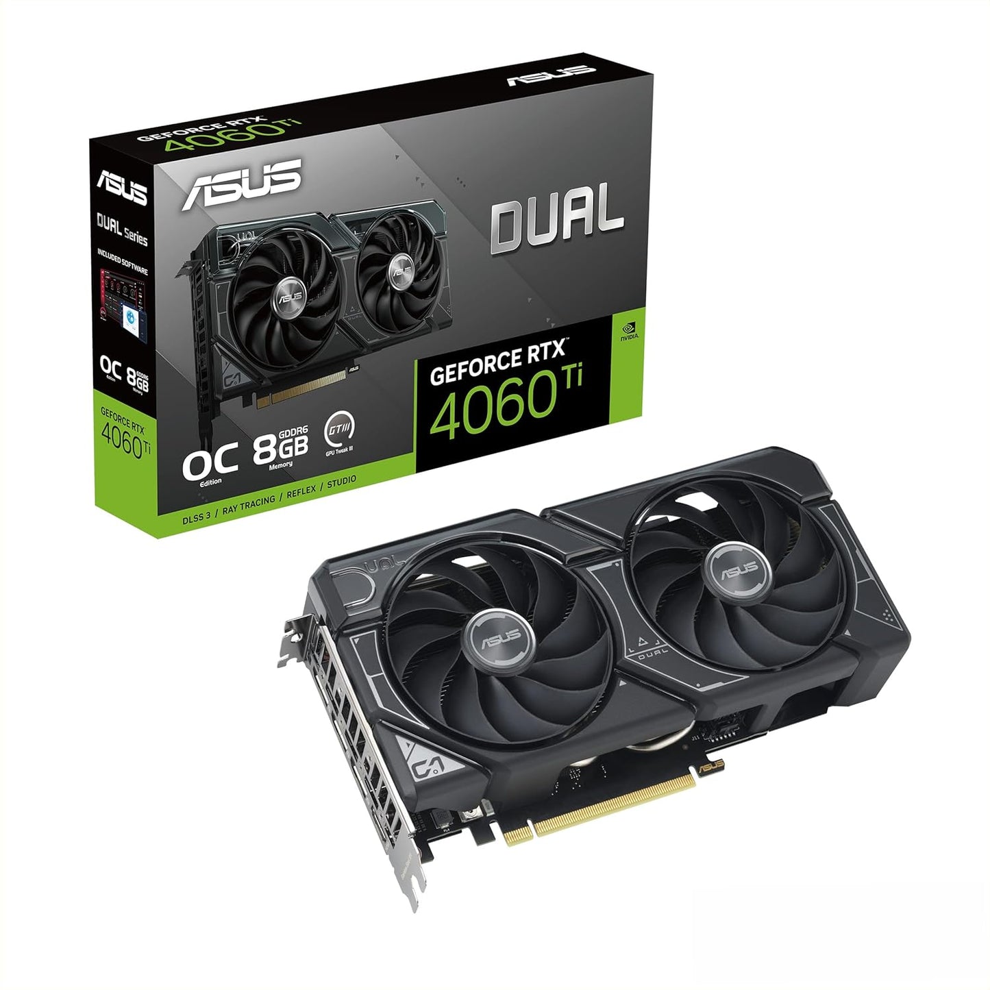 The SFF-Ready ASUS Prime GeForce RTX™ 5060 Ti 16GB GDDR7 OC Edition Graphics Card (PCIe® 5.0, 16GB GDDR7, HDMI®/DP 2.1, 2.5-Slot, Axial-tech Fans, Dual BIOS)