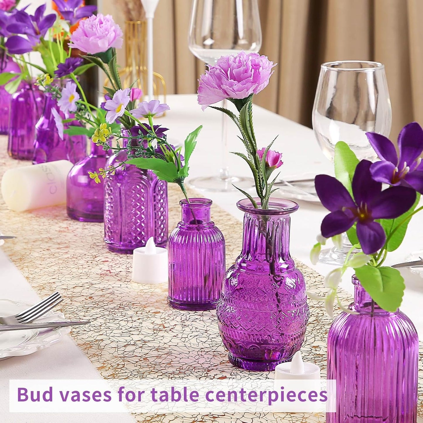 30 Pcs Mini Bud Vases As Wedding Centerpieces for Tables,Clear Bud Vases for Flowers,Small Flower Vases Suitable for Birthday Party,Anniversary,Wedding Reception,Baby Shower