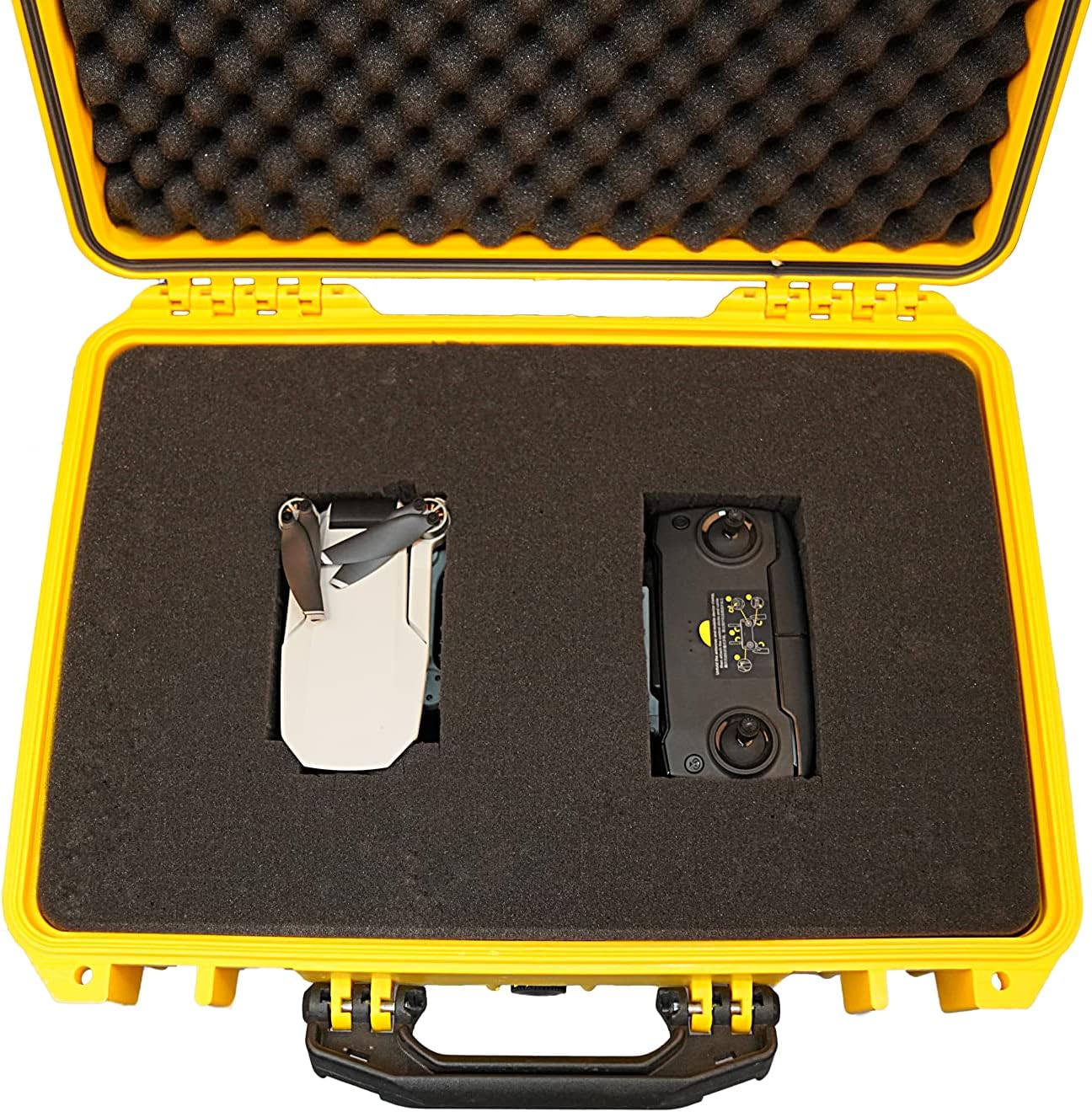 MEIJIA All Weather Portable Waterproof Hard Case,Camera Case with Customizable Fit Foam, Perfectly Protection of Camera, Drones,Pistols,Lens,Equipments,18.5 x14.06x6.93inches