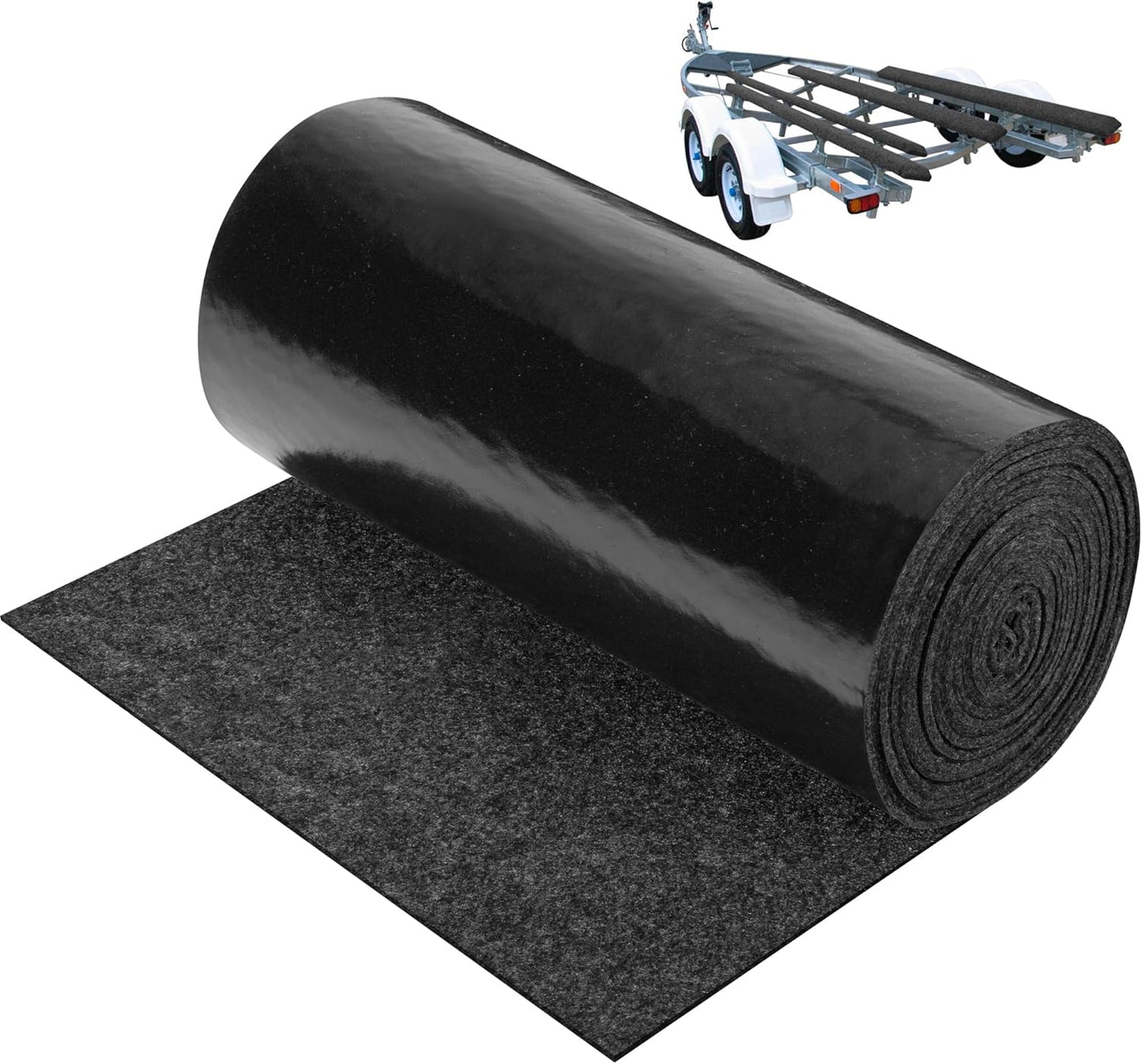 12inch x 20ft Boat Trailer Bunk Carpet - Marine Trailer Bunk Carpet - Trailer Boat Bunk Padding for Outdoor Boat Trailer Jet Ski Ramp Garage Dock