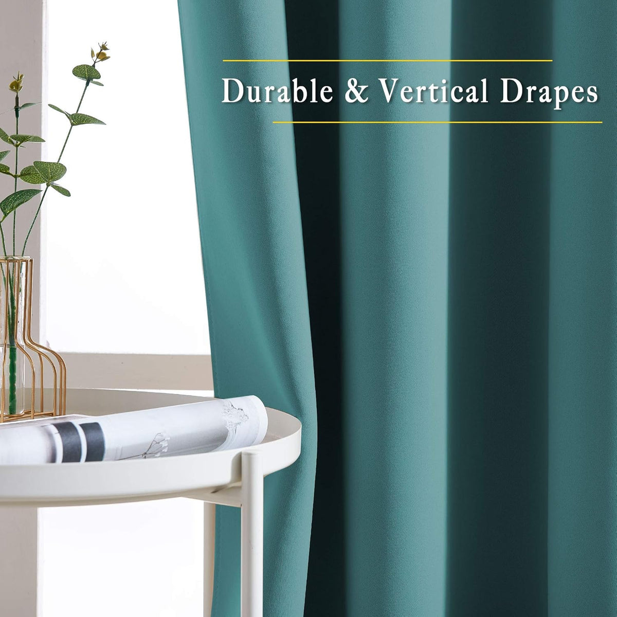 NICETOWN Blackout Curtains 2 Panels for Bedroom- Thermal Insulated Grommet Blackout Curtains 63 Inches Long for Living Room/Kitchen Rideaux occultants (2 Panels, W42 x L63 -Inch,Grey) - PuriLite
