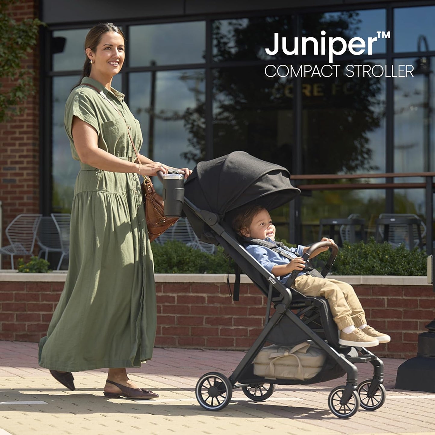 Britax Juniper™ Compact Stroller with One-Hand RapidFold™ - Raven Black