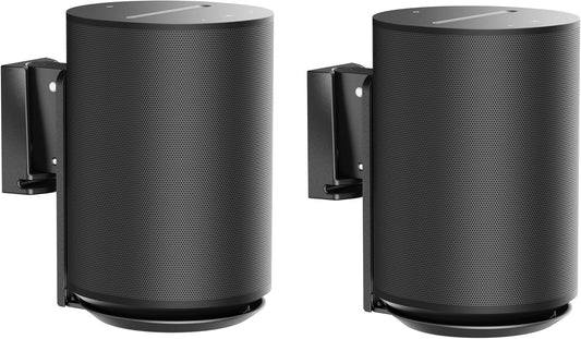 ynVISION.DESIGN Adjustable Wall Mount Compatible with Sonos ERA 100 Speaker - Black 2 Pack (Black, 1 Box of 2 Mounts)