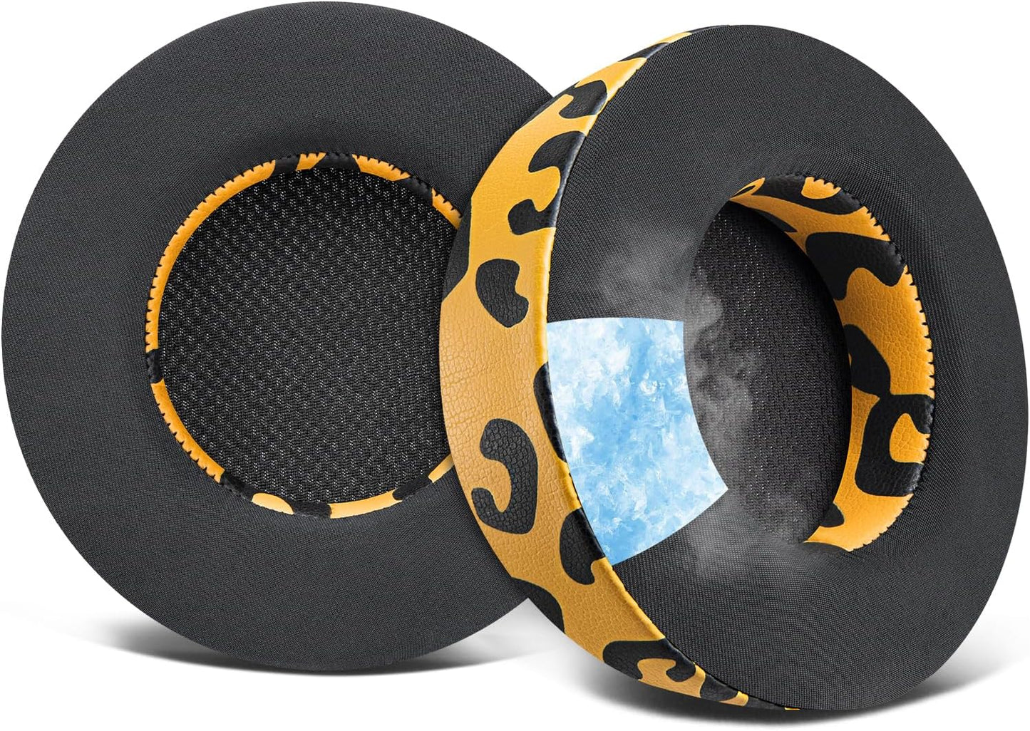 SOULWIT Cooling Gel Ear Pads Replacement for Corsair Virtuoso RGB Wireless XT SE Gaming Headset, Earpads Cushions with High-Density Noise Isolation Foam, Added Thickness - Black