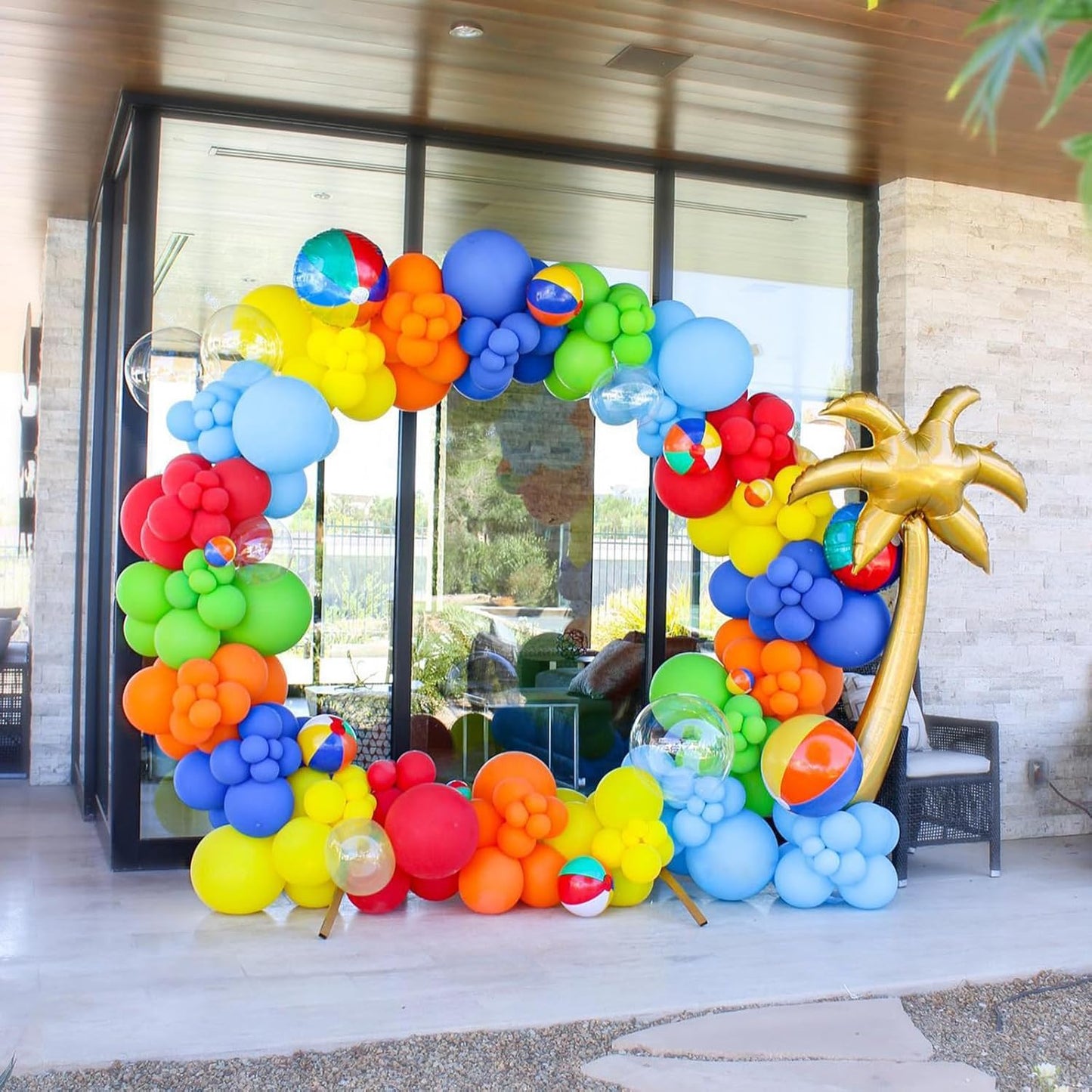 Gold Metallic Chrome Latex Balloon Arch Kit, 102PCS 18In 12In 10In 5In Arch Garland For Festival Picnic, Engagement, Wedding, Birthday Party, Gold Theme Anniversary Decoration With 33FT Ribbon