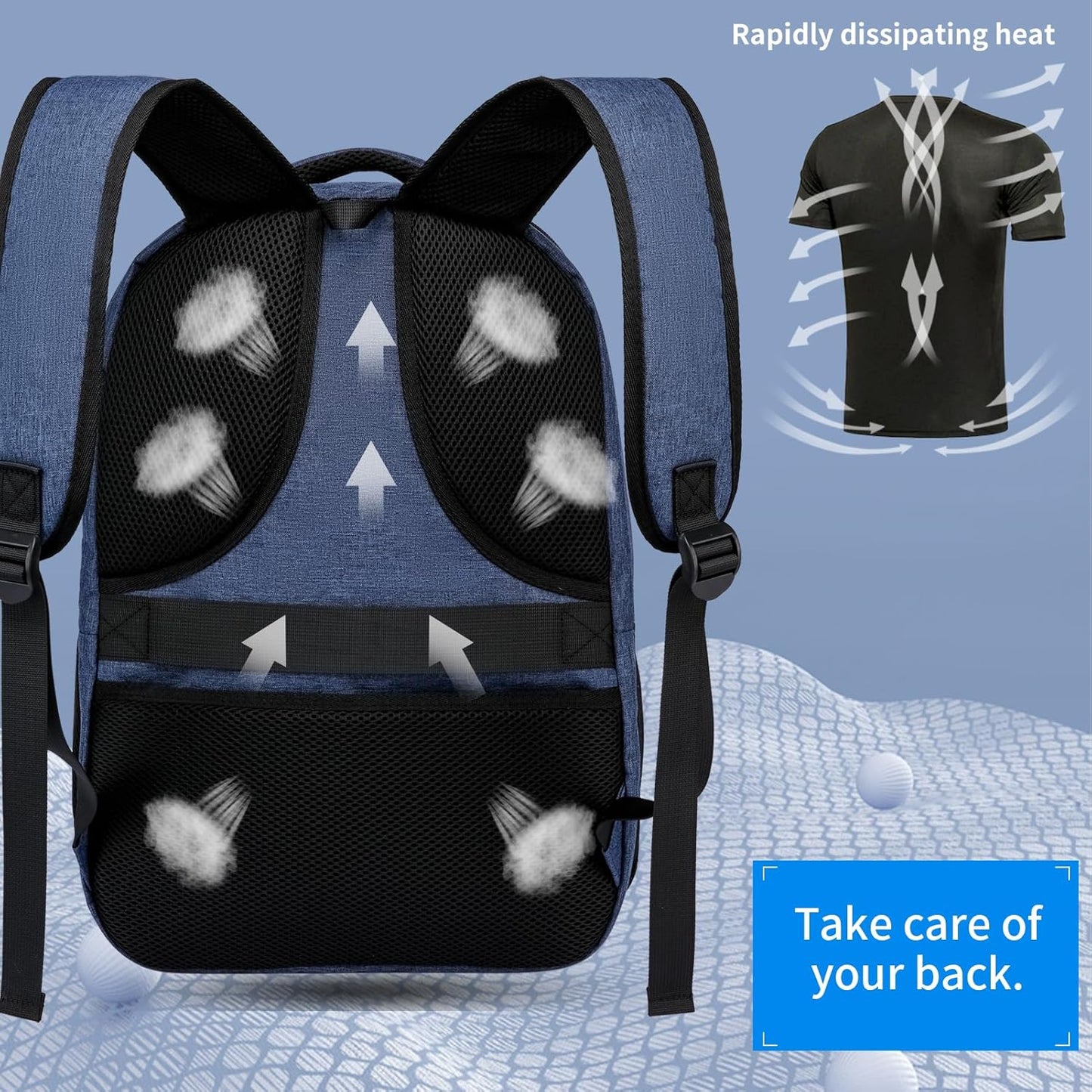 School backpack for Teen Boys, Backpack for Men,15.6 inch Laptop Backpack with USB Charging Port, Large Computer Bookbag with Compartments, Ergonomic Straps, Black