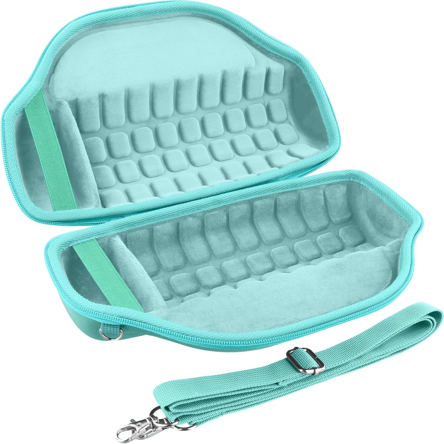 co2CREA Case for JBL Charge 6 Waterproof Portable Bluetooth Speaker, Hard Travel Case with Detachable Shoulder Strap (White Case)
