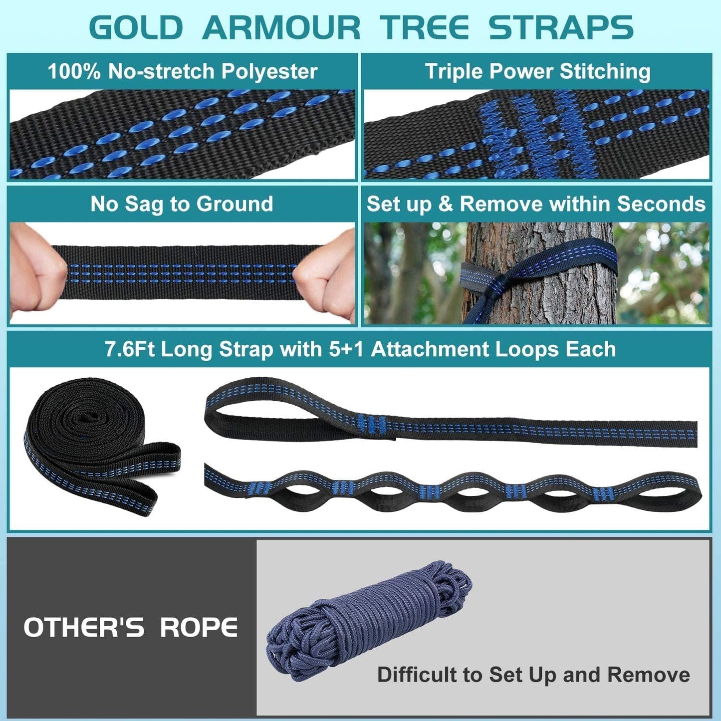 Purilite Select Portable Nylon Camping Hammock
