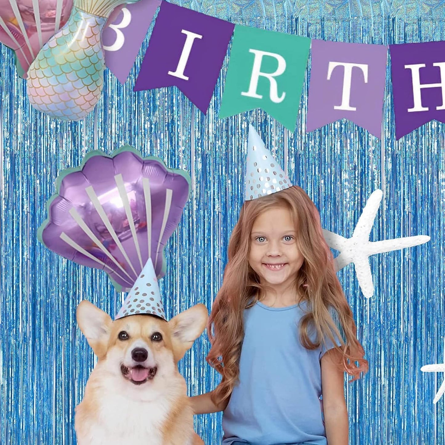 BRAVESHINE Pink Glitter Tinsel Foil Fringe Curtain - 2 Pcs 3.2x8.2 ft Metallic Party Supplies Photo Backdrop for Girl Princess Birthday Unicorn Bachelorette Butterfly Bridal Shower Party Decorations